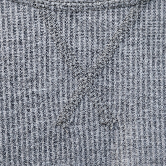 Eddie Bauer Waffle Textured Long Sleeve Gray Sleepwear Shirt Men’s Medium - Picture 5 of 13